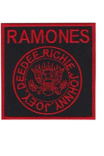 Ramones Red_1 Aufnäher Besticktes Patch zum Aufbügeln Applique von LipaLipaNa