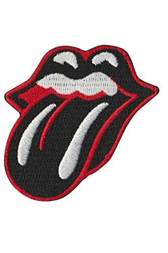 Rolling Stones Tongue_1 Aufnäher Besticktes Patch zum Aufbügeln Applique von LipaLipaNa