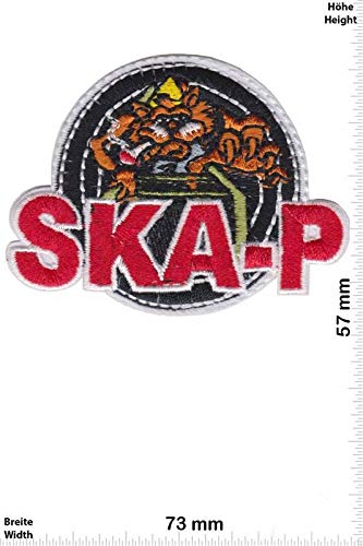 Ska-P - Wolf Skapunk-Band Aufnäher Besticktes Patch zum Aufbügeln Applique Souvenir Zubehör von LipaLipaNa