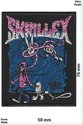 Skrillex - DJ Dubstep, Brostep und Electro Patch Aufnäher Besticktes Patch zum Aufbügeln Applique Souvenir Zubehör von LipaLipaNa