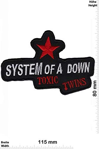 System Of A Down Toxic Twins Aufnäher Besticktes Patch zum Aufbügeln Applique von LipaLipaNa