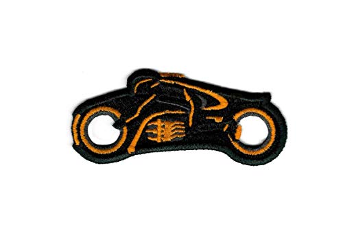 Tron Patch - Tron Legacy - Orange Light Cycle - bestickte Sci-Fi-Patches zum Aufbügeln von Applique-Andenken von LipaLipaNa