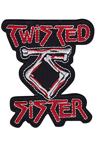 Twisted Sister Silver Red Aufnäher Besticktes Patch zum Aufbügeln Applique von LipaLipaNa