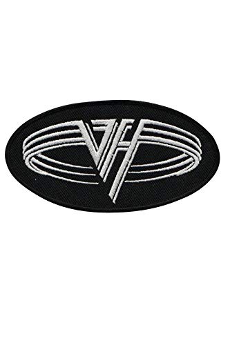 Van Halen Silver Oval Hard Rock Band Aufnäher Besticktes Patch zum Aufbügeln Applique von LipaLipaNa