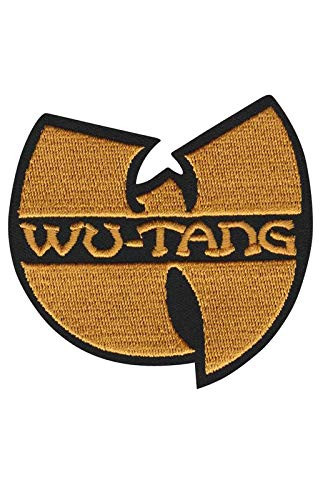 LipaLipaNa Wu Tang Gold Hip Hop Aufnäher Besticktes Patch zum Aufbügeln Applique von LipaLipaNa