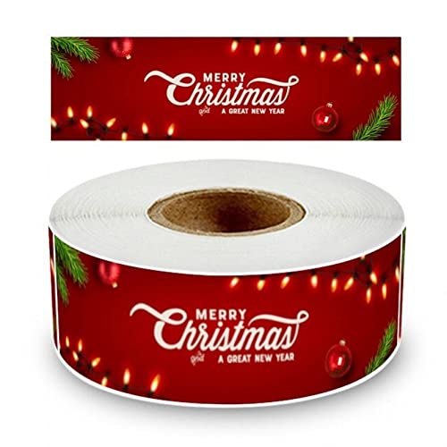 Lipfer 120pcs Frohe Weihnachten Aufkleber Rechteck Feiertag Dekorative Geschenke Beschriftungen Weihnachten Für Business Package Geschenkverpackung von Lipfer