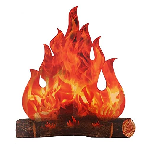 3D Dekorative Pappkarton Lagerfeuer Herzstück Künstliches Feuer Gefälschter Flammpapier Party Dekorative Flammenfackel Für Lagerfeuer Partydekoration von Lipfer