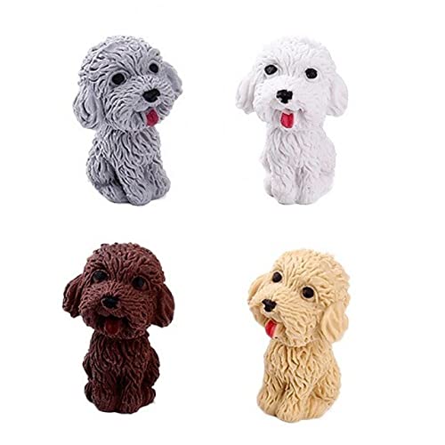 4pcs Kawaii Niedliche Hund Cartoon Radiergummi Gummi Neuheit Für Kinderschule Schülern Büro Briefpapier von Lipfer