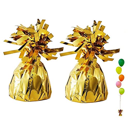 Lipfer Ballongewichte 2pcs Kreative Luftballons Anhänger Schwerkraftblöcke Aluminium Folie Ballon Gewichtsblöcke Für Urlaubspartydekoration von Lipfer