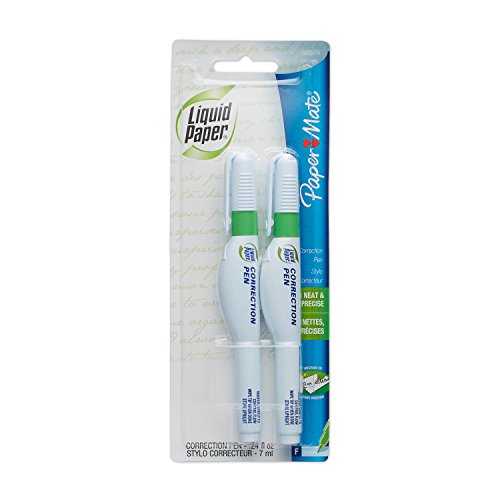 Correction Pen, 7 ml, White, 2/Pack von Liquid Paper