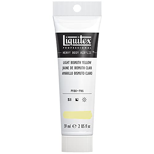 Liquitex 1045156 Professional Heavy Body Acrylfarbe in Künstlerqualität mit ausgezeichneter Lichtechtheit in buttriger Konsistenz, 59ml Tube - Hellgelb von Liquitex