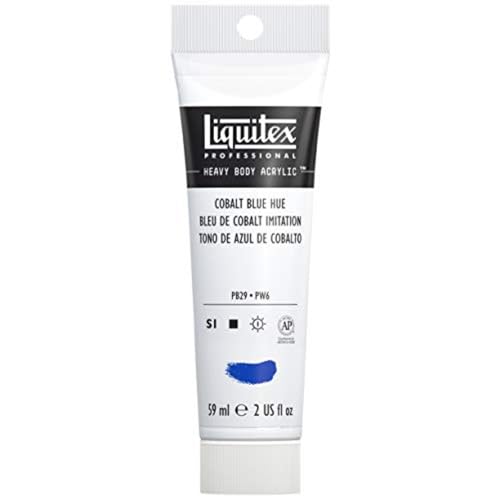 Liquitex 1045170 Professional Heavy Body Acrylfarbe in Künstlerqualität mit ausgezeichneter Lichtechtheit in buttriger Konsistenz, 59ml Tube - Kobaltblau von Liquitex