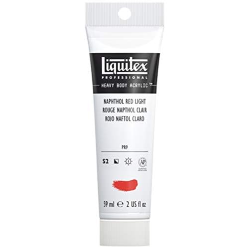 Liquitex 1045292 Professional Heavy Body Acrylfarbe in Künstlerqualität mit ausgezeichneter Lichtechtheit in buttriger Konsistenz, 59ml Tube - Naphtholrot Karmin von Liquitex