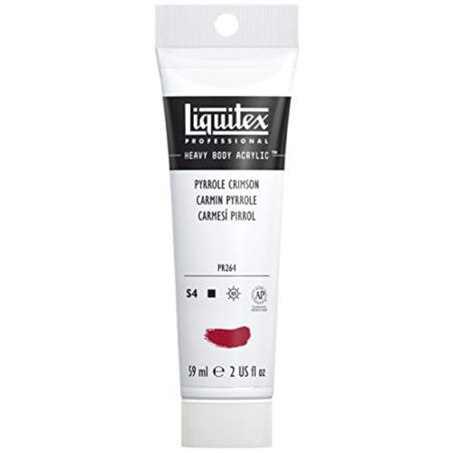 Liquitex 1045326 Professional Heavy Body Acrylfarbe in Künstlerqualität mit ausgezeichneter Lichtechtheit in buttriger Konsistenz, 59ml Tube - Pyrrolkarmesin von Liquitex