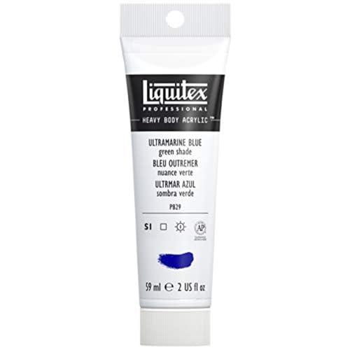 Liquitex 1045380 Professional Heavy Body Acrylfarbe in Künstlerqualität mit ausgezeichneter Lichtechtheit in buttriger Konsistenz, 59ml Tube - Ultramarinblau Grünton von Liquitex