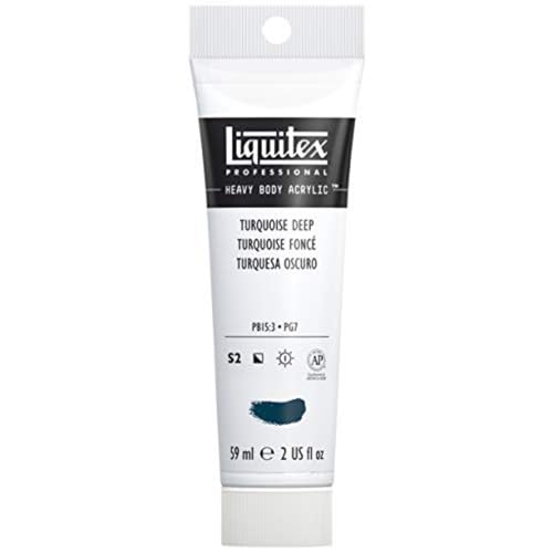 Liquitex 1045432 Professional Heavy Body Acrylfarbe in Künstlerqualität mit ausgezeichneter Lichtechtheit in buttriger Konsistenz, 59ml Tube - Titanweiß von Liquitex