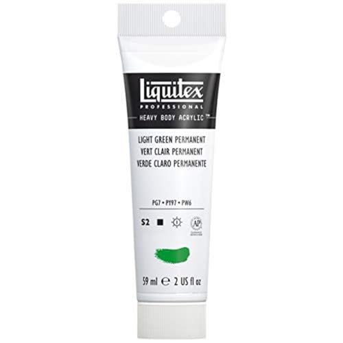 Liquitex 1045650 Professional Heavy Body Acrylfarbe in Künstlerqualität mit ausgezeichneter Lichtechtheit in buttriger Konsistenz, 59ml Tube - Smaragdgrün hell von Liquitex