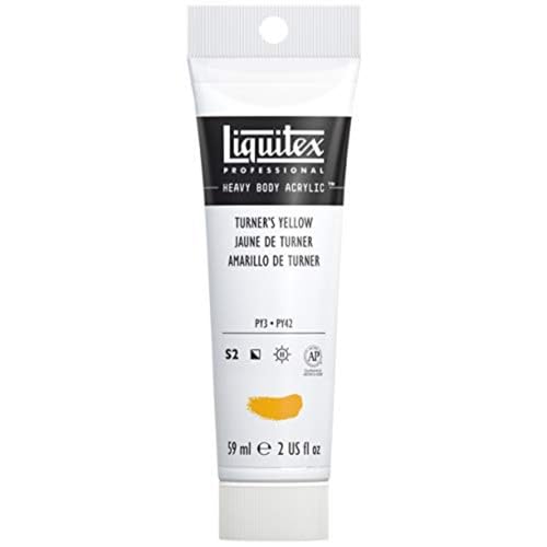 Liquitex 1045730 Professional Heavy Body Acrylfarbe in Künstlerqualität mit ausgezeichneter Lichtechtheit in buttriger Konsistenz, 59ml Tube - Turners Gelb von Liquitex