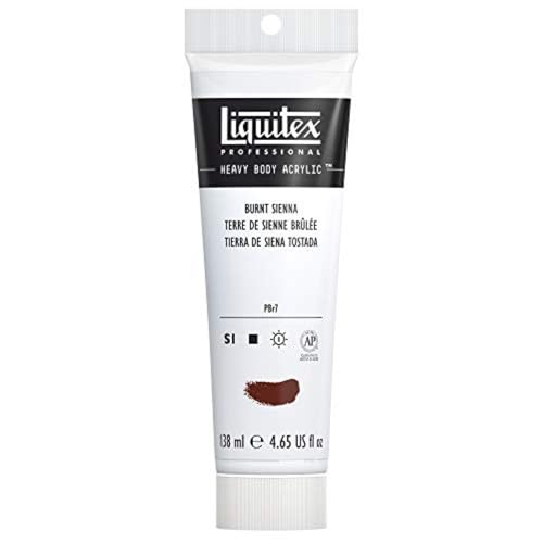 Liquitex 1047127 Professional Heavy Body Acrylfarbe in Künstlerqualität mit ausgezeichneter Lichtechtheit in buttriger Konsistenz, 138ml Tube - Siena gebrannt von Liquitex