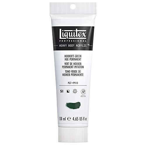 Liquitex 1047224 Professional Heavy Body Acrylfarbe in Künstlerqualität mit ausgezeichneter Lichtechtheit in buttriger Konsistenz, 138ml Tube - Hookers Grün permanent Imit. von Liquitex