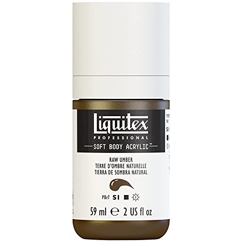 Liquitex 1959331 Professional Acrylfarbe Soft Body - Künstlerfarbe in cremiger deckender Konsistenz, hohe Pigmentierung, lichtecht & alterungsbeständig, 59ml Flasche - Umbra Natur von Liquitex