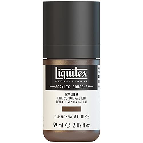 Liquitex 2059331 Professional Acryl Gouache - Umbra Natur , 59ml Flasche, matt - Acrylfarbe mit Gouache Eigenschaften, Hochdeckend, Wasserfest & Lichtecht von Liquitex