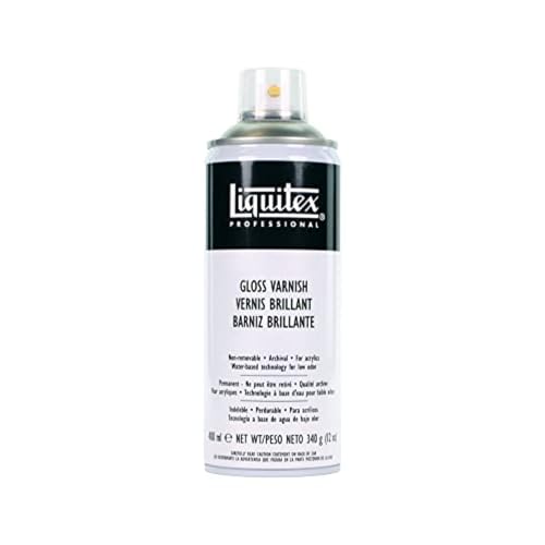 Liquitex 3950010 Professional Spray Paint - Acrylfarbe, Farbspray auf Wasserbasis, lichtecht, 400 ml - Firnis, glänzend von Liquitex