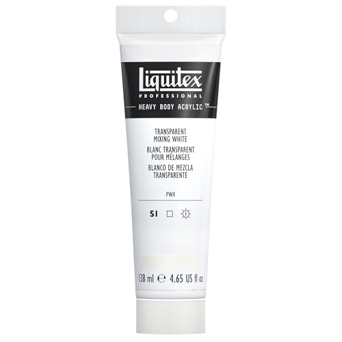 Liquitex 4417430 Professional Heavy Body Acrylfarbe in Künstlerqualität mit ausgezeichneter Lichtechtheit in buttriger Konsistenz, 138ml Tube - Mischweiß transparent Liquitex 4417430 Professional Heavy Body Acrylfarbe in Künstlerqualität mit ausgezeichneter Lichtechtheit in buttriger Konsistenz, 138ml Tube - Mischweiß transparent von Liquitex