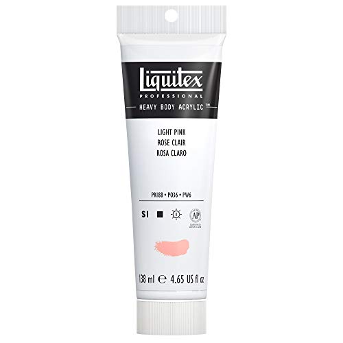 Liquitex 4417810 Professional Heavy Body Acrylfarbe in Künstlerqualität mit ausgezeichneter Lichtechtheit in buttriger Konsistenz, 138ml Tube - Portraitrosa hell von Liquitex