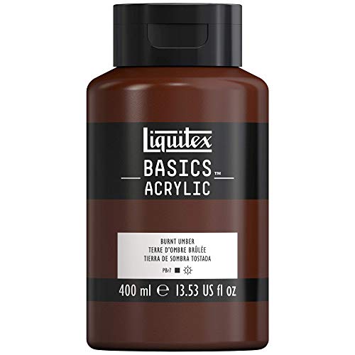 Liquitex 4640151 Basics - Acrylfarbe, monopigmentierte Künstlerpigmente, lichtecht, mittlere Viskosität, Achivqualität, seidenglänzender Finish, 400ml Topf, Kadmiummiumrot mittel Farbton von Liquitex