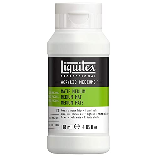 Liquitex 5104 Professional mattes Medium für Acrylfarben, verleiht Farben eine seidenmatte Oberfläche und reduziert den Glanz, flüssig - 118ml Flasche von Liquitex