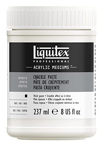 Liquitex 8308 Kraklierpaste für Acrylfarben zum Erzeugen von Krakelees für Vintage Effekte und Craquelé Effekte auf dem Malgrund - 237ml Topf von Liquitex