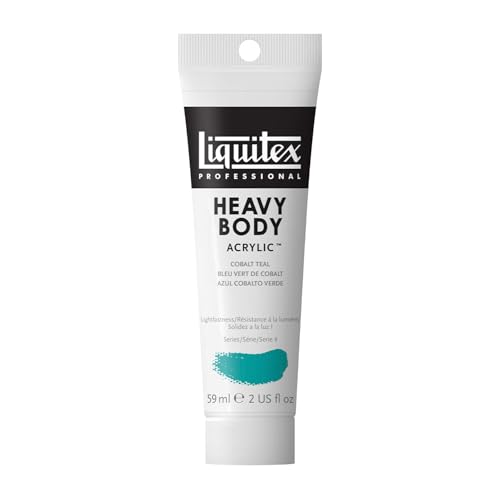 Liquitex 8870127 Professional Heavy Body Acrylfarbe in Künstlerqualität mit ausgezeichneter Lichtechtheit in buttriger Konsistenz, 59ml Tube - Kobaltblaugrün von Liquitex