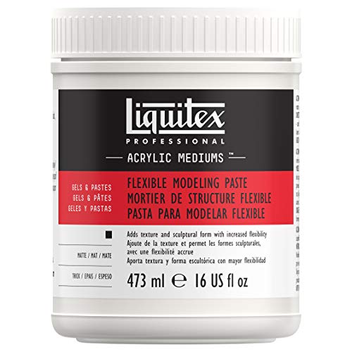 Liquitex 8916 Professional flexible Struktur- und Modellierpaste für Acrylfarben, wasserfest, Archivqualität, nicht vergilbend - 473ml Topf, Weiß, matt Liquitex 8916 Professional flexible Struktur- und Modellierpaste für Acrylfarben, wasserfest, Archivqualität, nicht vergilbend - 473ml Topf, Weiß, matt von Liquitex