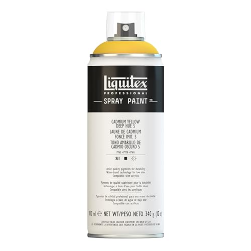 Liquitex Acrylfarbe, Kadmium - Gelb dunkel Imit. Nr. 5, 400ml Acrylspray, 4455163 von Liquitex