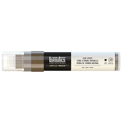 Liquitex 4610331 Professional Paint Marker, Acrylmarker mit hochpigmentierte Acrylfarbe auf Wasserbasis für den Innenbereich & Außenbereich, breite Spitze - Umbra Natur von Liquitex