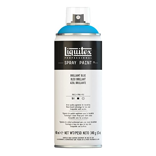 Liquitex Professional Spray Paint - Acrylfarbe, Farbspray auf Wasserbasis, lichtecht, 400 ml - Brillantblau von Liquitex