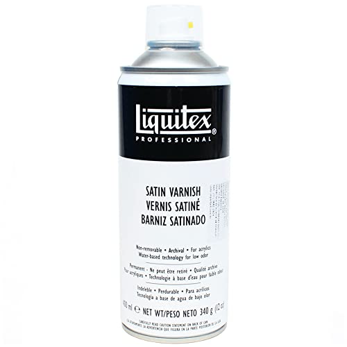 Liquitex Professional Spray Paint - Acrylfarbe, Farbspray auf Wasserbasis, lichtecht, 400 ml - Firnes - Seidenmatt, 400ml acrylspray von Liquitex