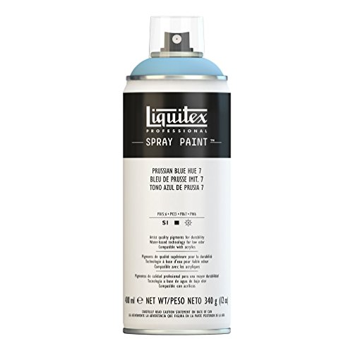 Liquitex Professional Spray Paint - Acrylfarbe, Farbspray auf Wasserbasis, lichtecht, 400 ml - Preussischblau Imit. Nr. 7, 400ml Acrylspray von Liquitex