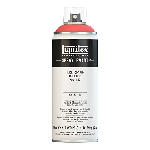 Liquitex Professional Spray Paint - Acrylfarbe, Farbspray auf Wasserbasis, lichtecht, 400 ml - Rot - fluoreszierend von Liquitex