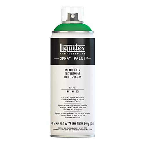 Liquitex Professional Spray Paint - Acrylfarbe, Farbspray auf Wasserbasis, lichtecht, Smaragdgrün, 400ml Acrylspray von Liquitex