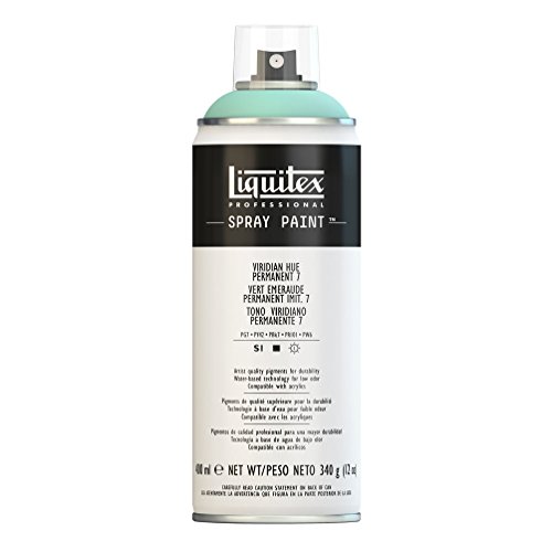 Liquitex Professional Spray Paint - Acrylfarbe, Farbspray auf Wasserbasis, lichtecht, Viridian Permanent Imit. Nr. 7, 400ml Acrylspray von Liquitex