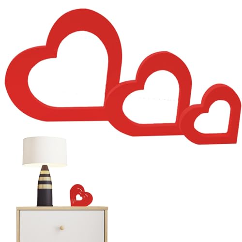 Liqzirtu Valentinstag-Herz-Holzschild, Tisch-Holzschild zum Valentinstag - Herz Holzschild für Tischdekoration,Brautparty-Herzschilder aus Holz für Wohnzimmer, Schlafzimmer, Schreibtisch von Liqzirtu