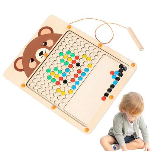 Magnetischer Zeichentisch, magnetischer Zeichentisch mit Stift - Magnetischer Zeichentisch für Kinder, pädagogisches Schreibtablett aus Holz, tragbar, für Aktivitäten von Flugzeugen und Restaurants Magnetischer Zeichentisch, magnetischer Zeichentisch mit Stift - Magnetischer Zeichentisch für Kinder, pädagogisches Schreibtablett aus Holz, tragbar, für Aktivitäten von Flugzeugen und Restaurants von Liqzirtu