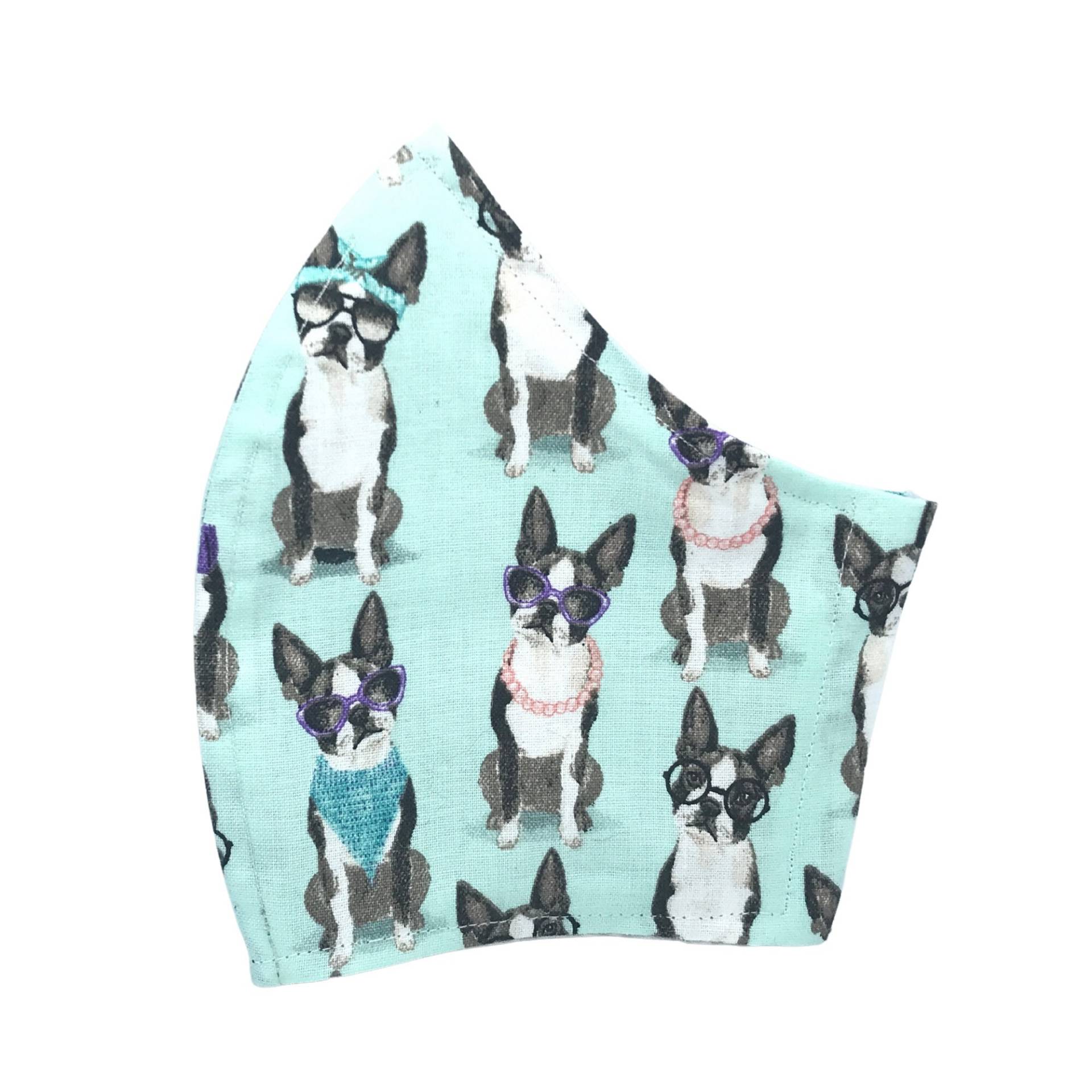 Boston Terrier Gesichtsmaske Mit Nasendraht & Filtertasche - Jugendgesichtsmaske Geschenk Für Sie von LisArtCanada