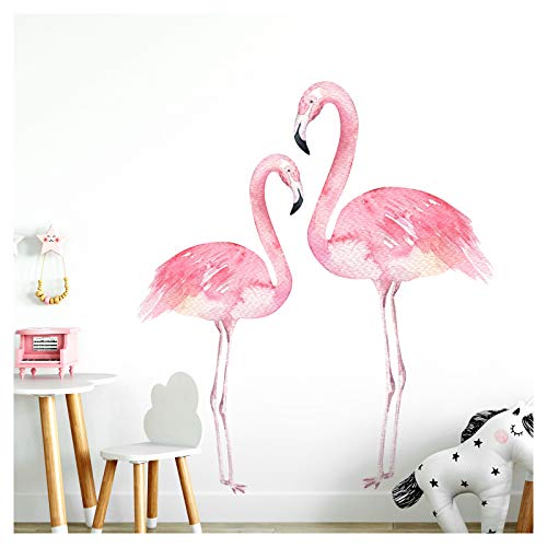 Little Deco Wandtattoo Flamingos I L - 71 x 80 cm (BxH) I Kinderzimmer Babyzimmer Kinder Aufkleber Sticker Wandaufkleber Wandsticker Klebeposter Stickers DL154 von Little Deco