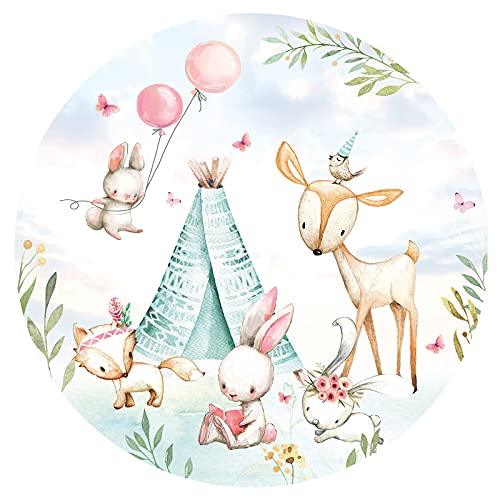 Little Deco Wandtattoo Wandsticker Kinderzimmer Tiere Wandsticker Baby Wanddeko Spielzimmer Wandaufkleber Schlafzimmer Wandbild Mädchen Junge Tapete DL638-4-XL von Little Deco