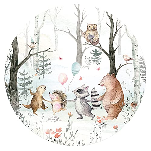 Little Deco Wandtattoo Wandsticker Kinderzimmer Tiere des Waldes Wandsticker Baby Wanddeko Spielzimmer Wandaufkleber Schlafzimmer Wandbild selbstklebend DL638-9-XL von Little Deco