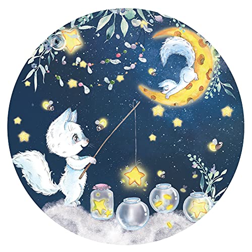 Little Deco Wandtattoo Wandsticker Kinderzimmer Wandaufkleber Tiere Mond Sterne Wanddeko Spielzimmer Wandbild Schlafzimmer Junge Mädchen Babyzimmer DL606-10 von Little Deco