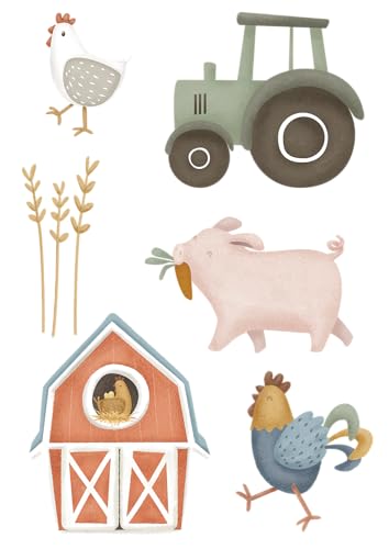 Little Dutch WD340022 Wandsticker/Wandaufkleber - Little Farm von Little Dutch